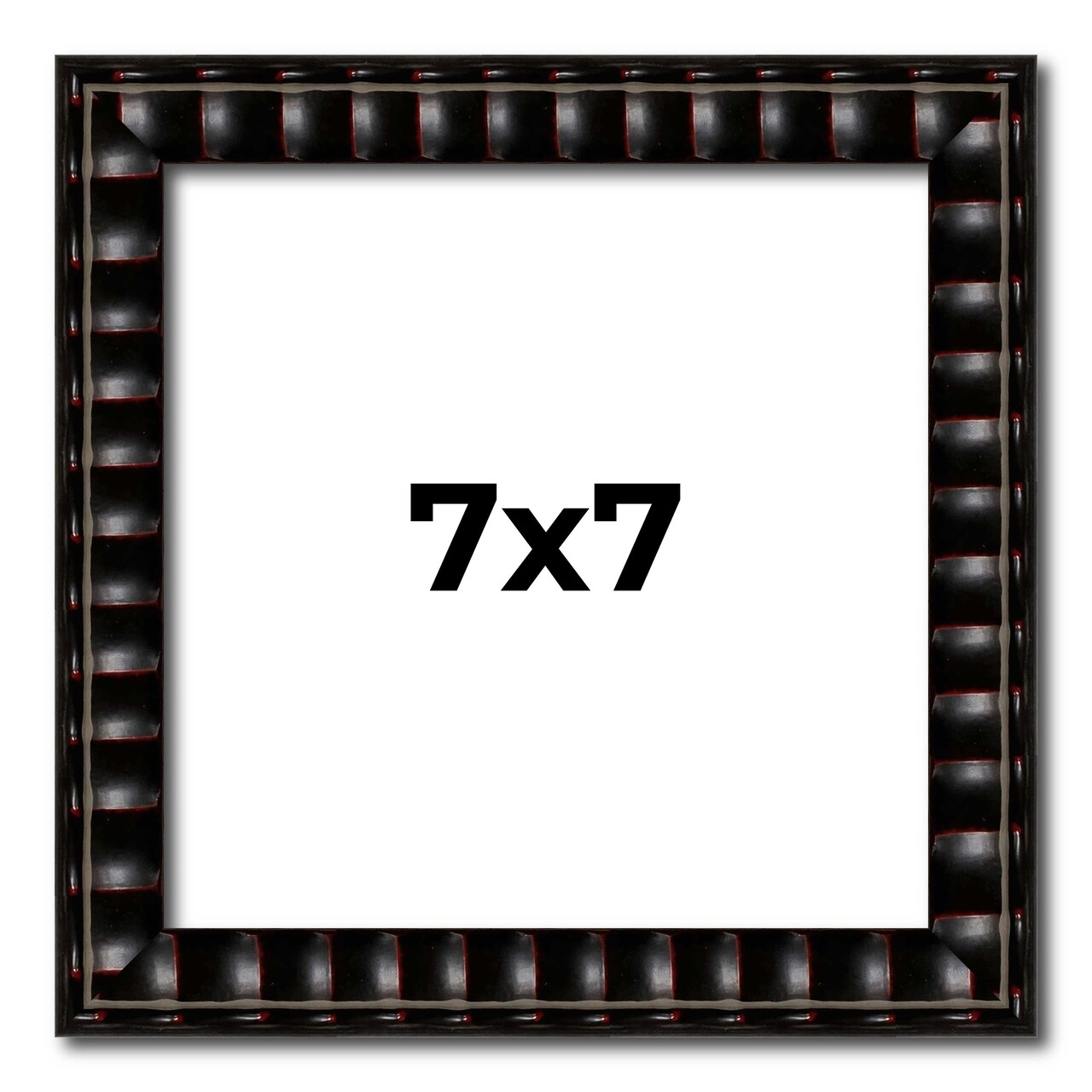 7x7 Bamboo Picture Frame with UV-Resistant Acrylic & Acid Free Backing, Available in 4 Finishes - Brown, Black, Gold, and Natural